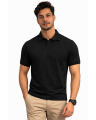 Waffle Knit Textured Polo