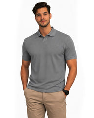 Waffle Knit Textured Polo