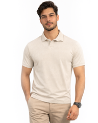 Waffle Knit Textured Polo